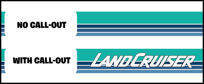 78 Series Decal Body Stripe Kit (Mount Isa)