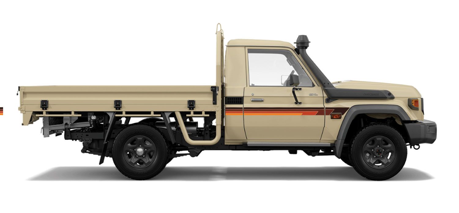 70 Series Land Cruiser Decal Body Stripe Kit (Broome Lite) - 75/79 Series Single Cab (1985-)