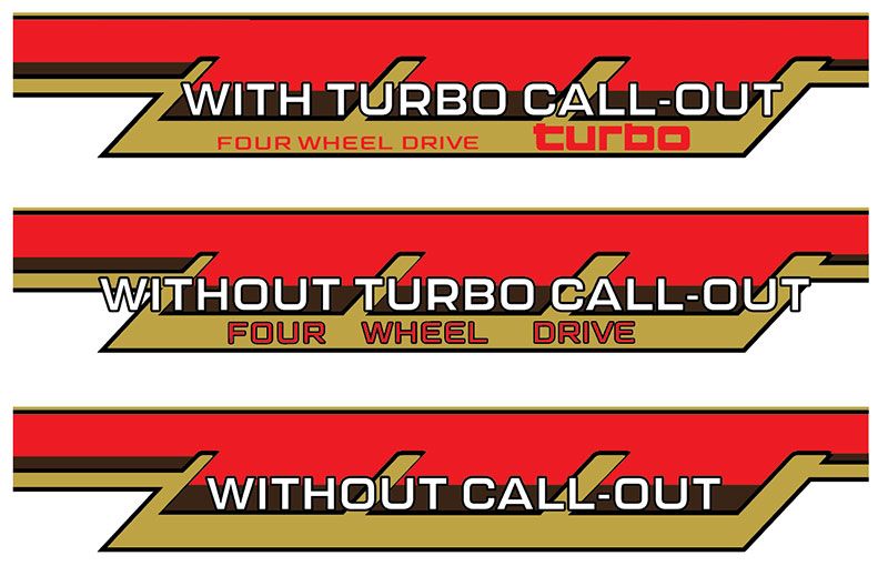 70 Series Land Cruiser Decal Body Stripe Kit (California) -  71 Series (2023-)