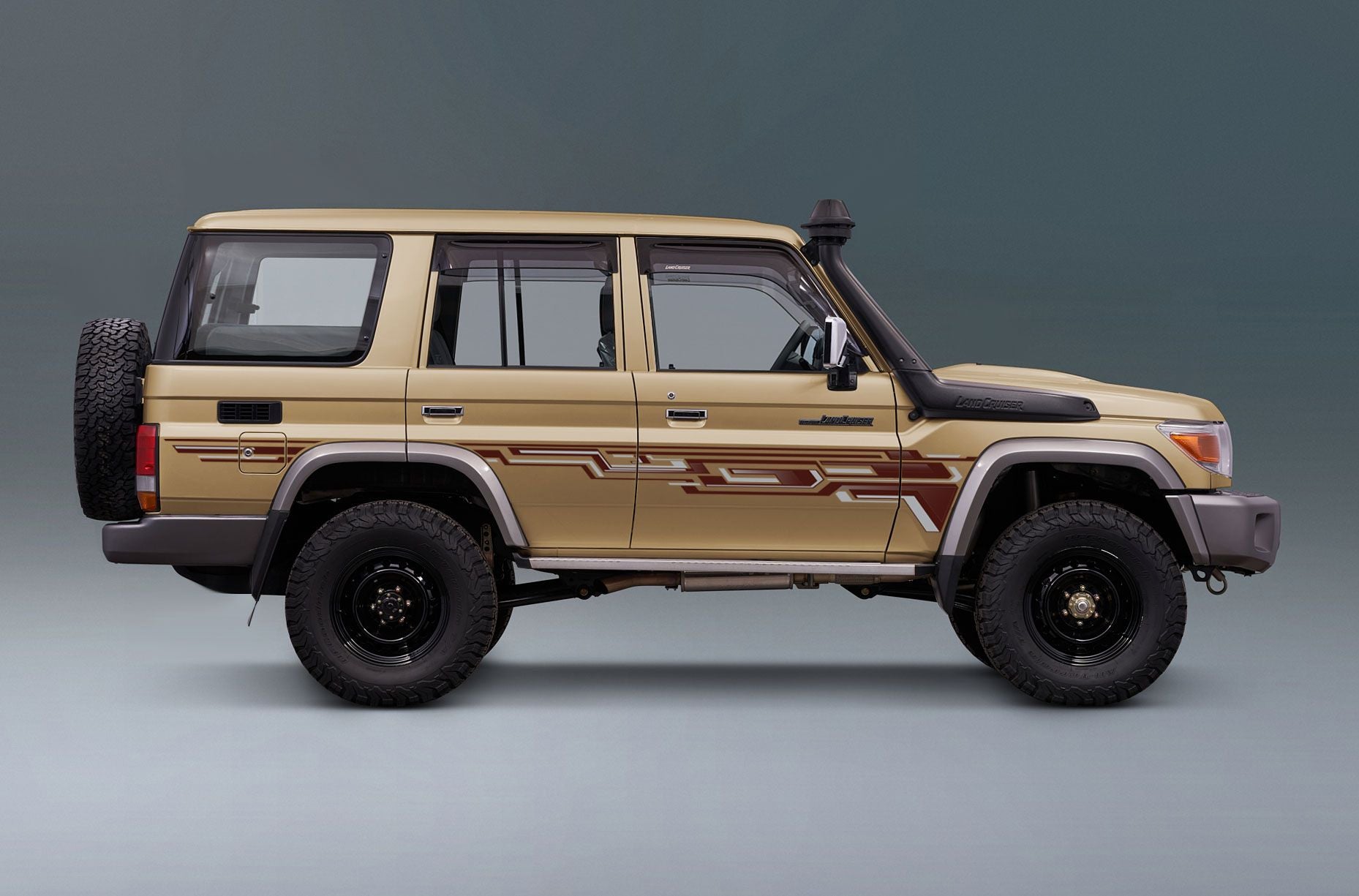 70 Series Land Cruiser Decal Body Stripe Kit (DOHA) - 76 Series (2007-)