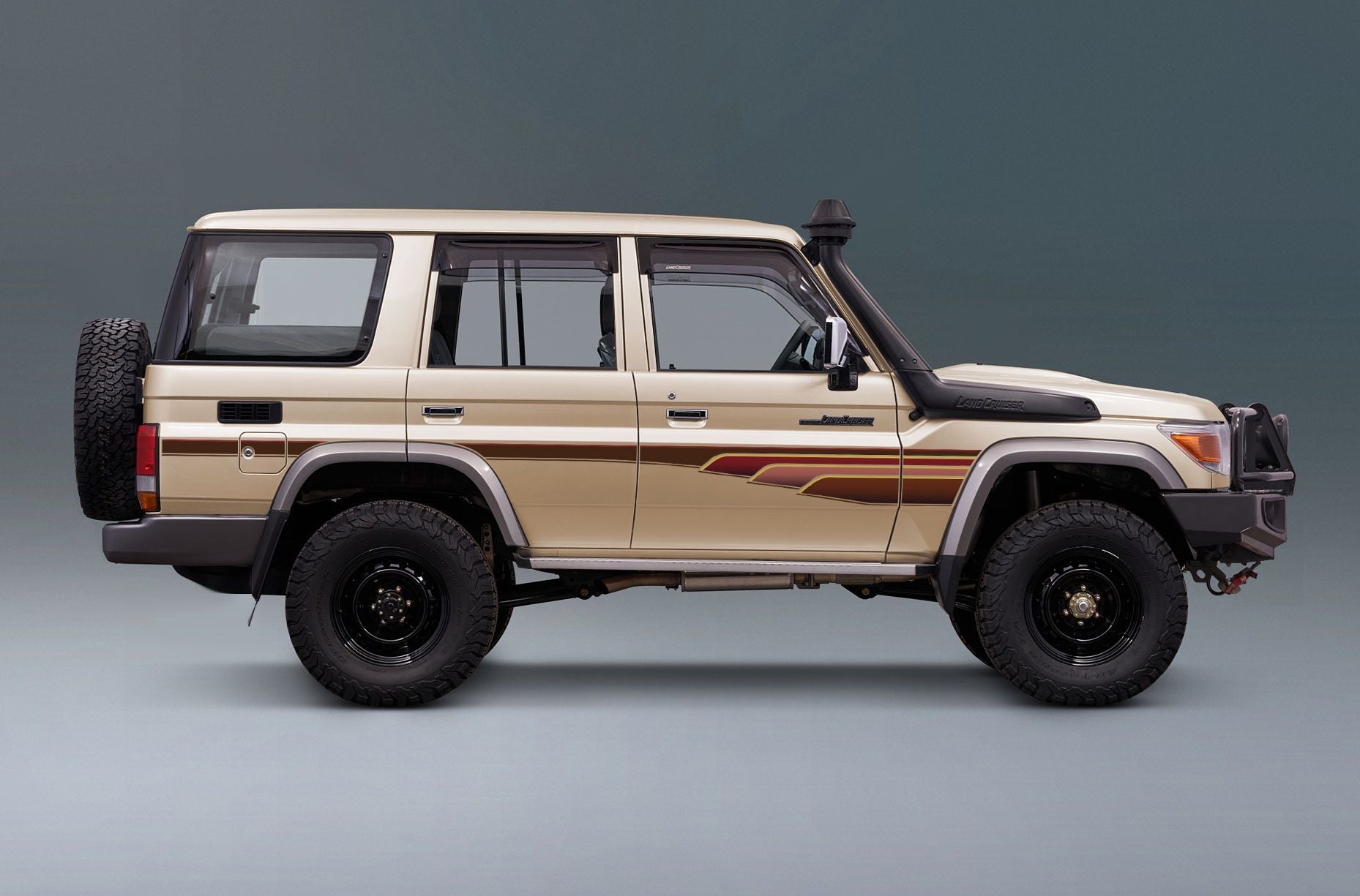 70 Series Land Cruiser Decal Body Stripe Kit (Muscat) - 76 Series (2007-)