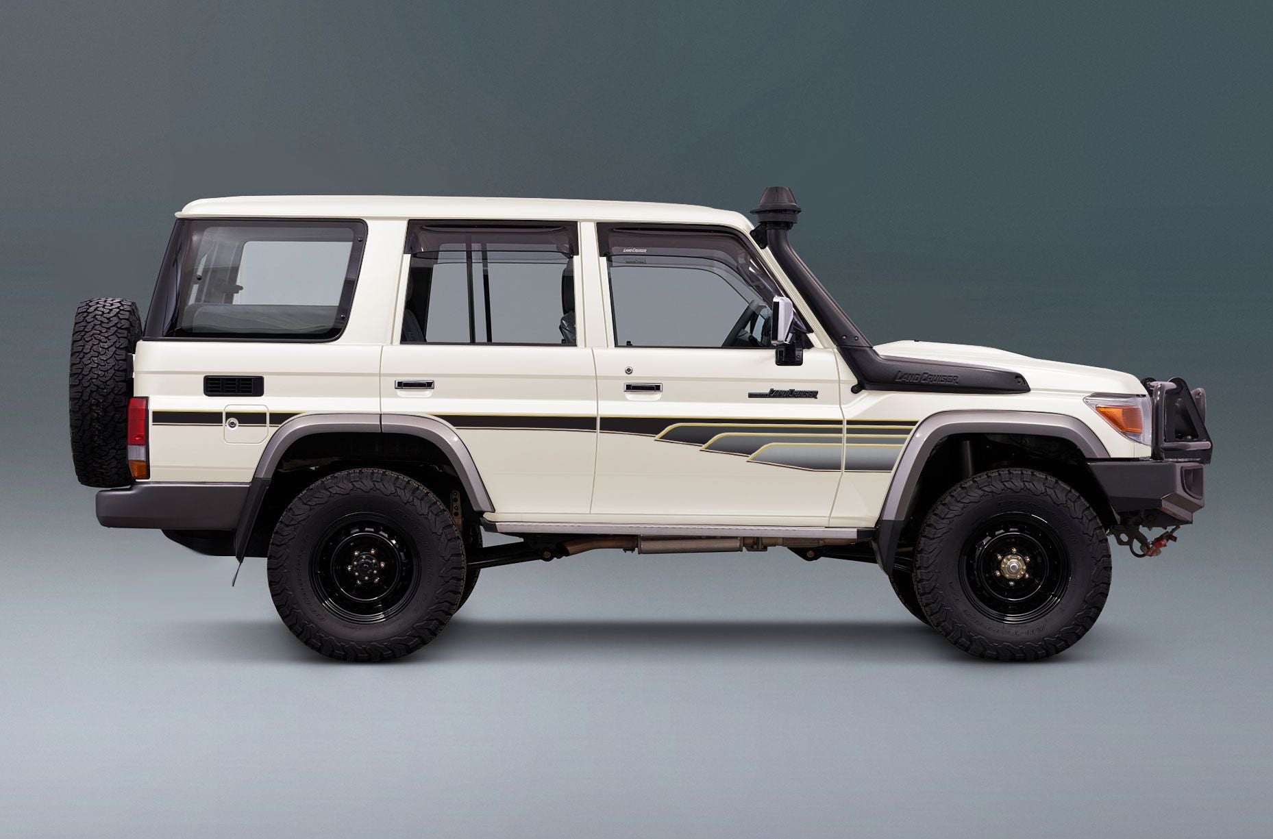 70 Series Land Cruiser Decal Body Stripe Kit (Muscat) - 76 Series (2007-)