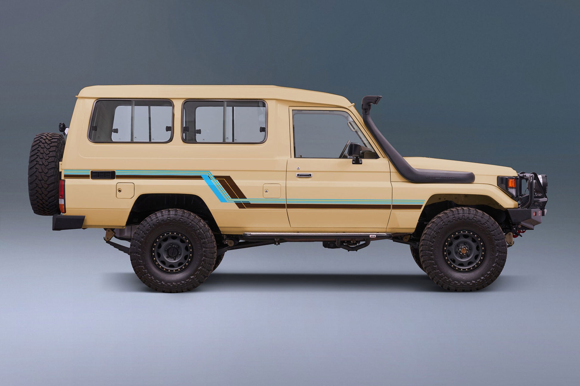 70 Series Land Cruiser Decal Body Stripe Kit (Tarcutta) - 75 Series (1985–1999)
