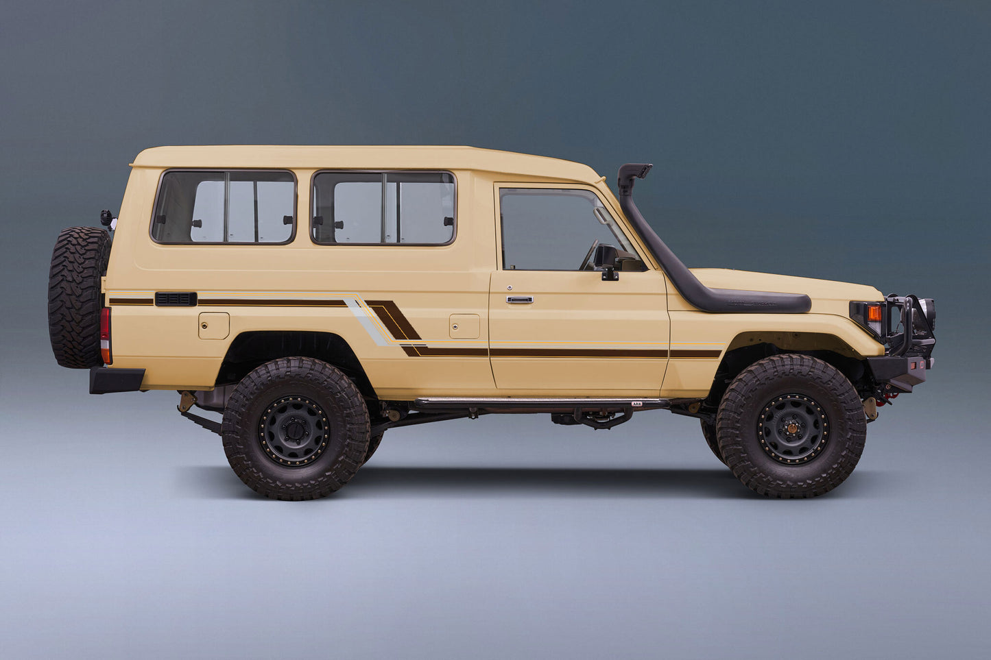 70 Series Land Cruiser Decal Body Stripe Kit (Tarcutta) - 75 Series (1985–1999)