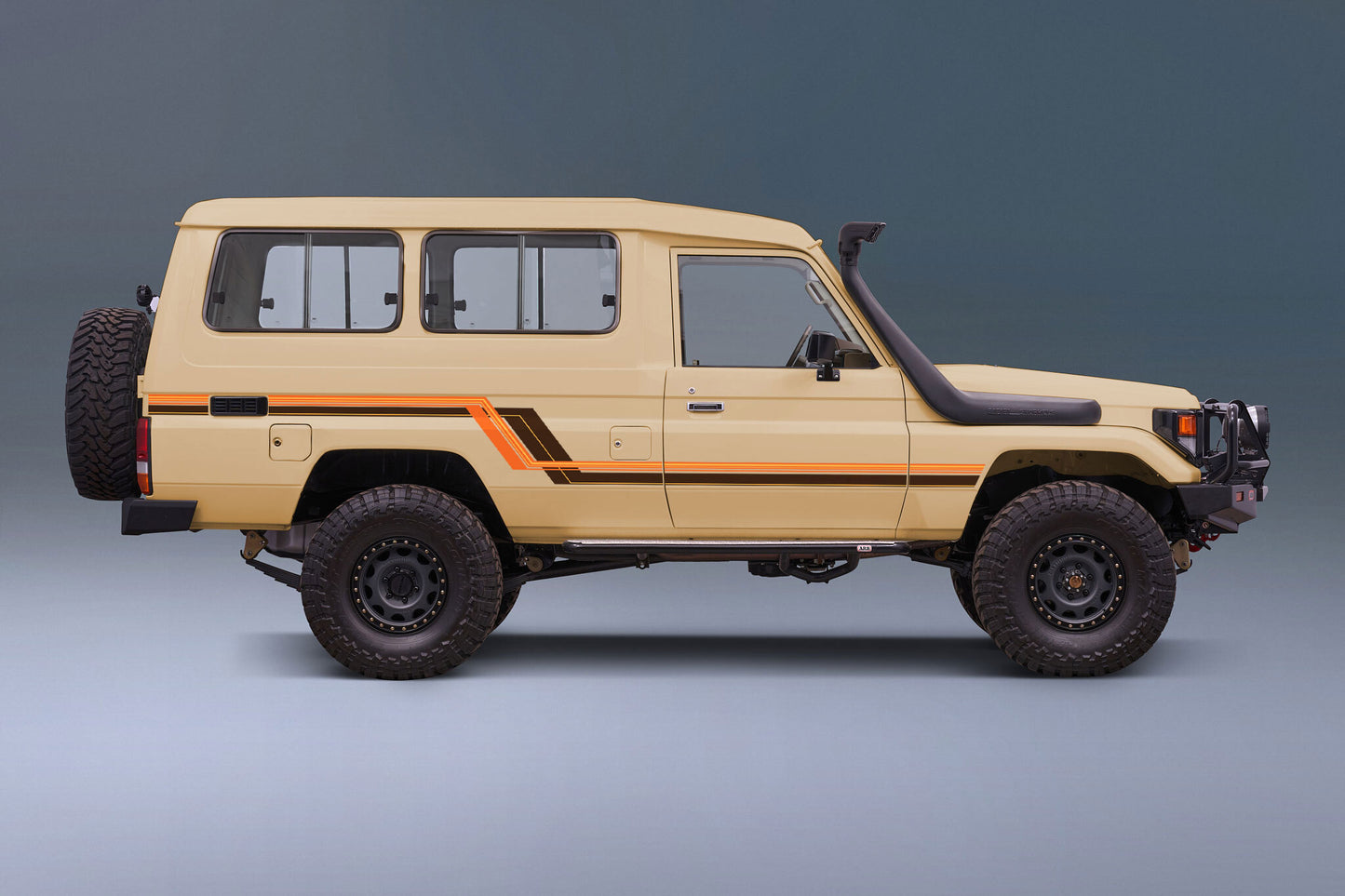 70 Series Land Cruiser Decal Body Stripe Kit (Tarcutta) - 75 Series (1985–1999)