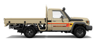 70 Series Land Cruiser Decal Body Stripe Kit (Tweed) - 75/79 Series Single Cab (1985-)
