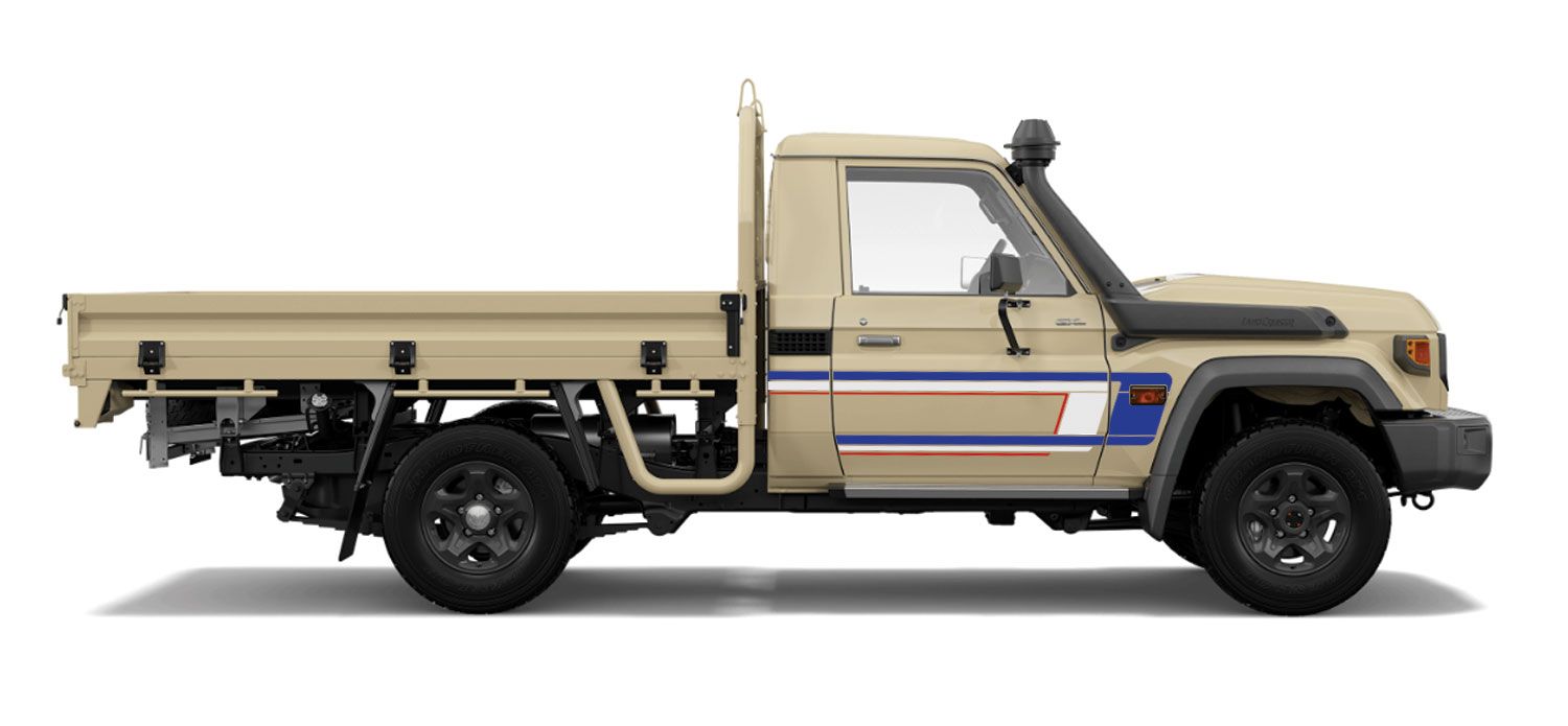 70 Series Land Cruiser Decal Body Stripe Kit (York) - 75/79 Series Single Cab (1985-)