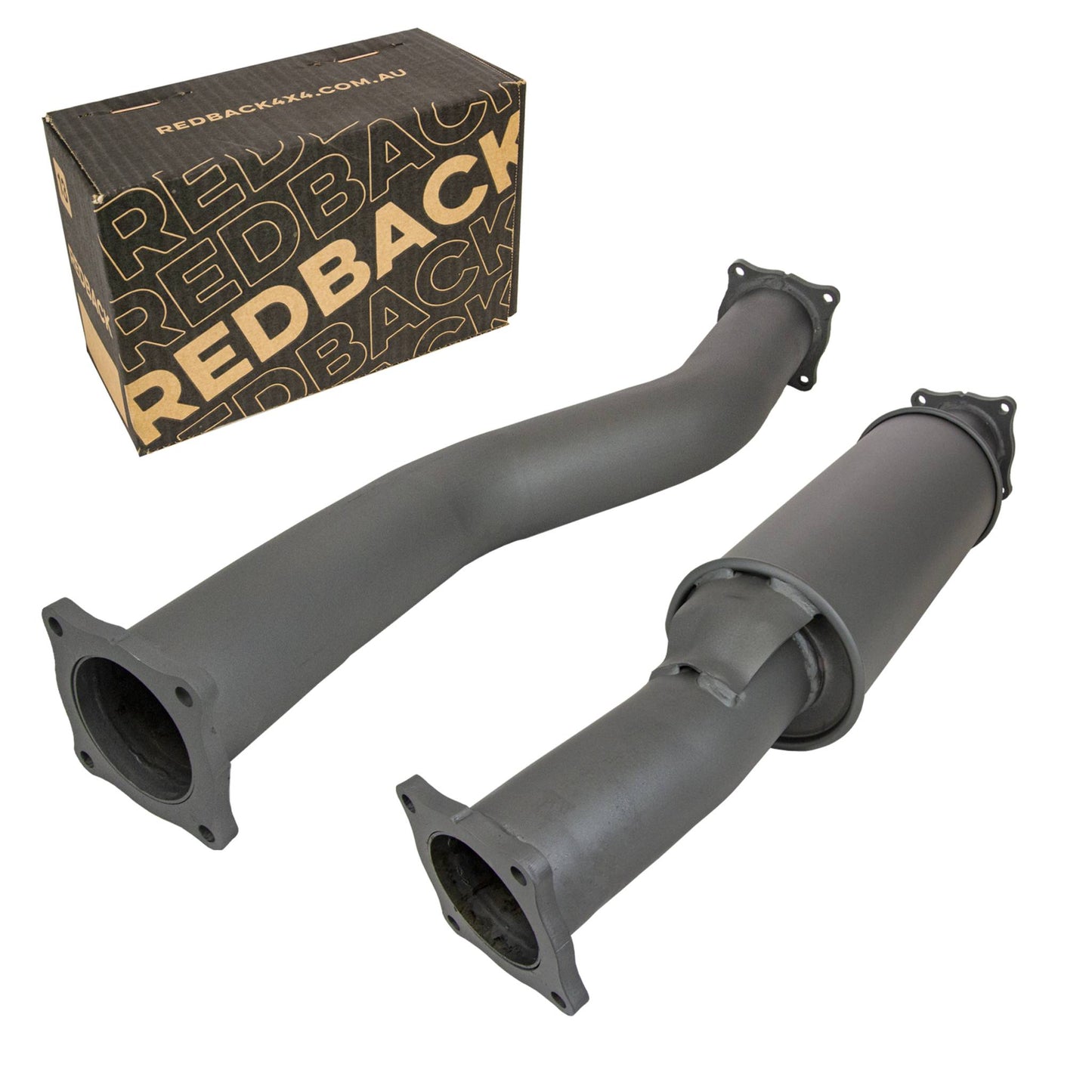 70 Series Land Cruiser Extreme Duty Exhaust - 76 Series Wagon with Auxiliary Fuel Tank (01/2007 - 10/2016)