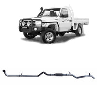 Extreme Duty 3" Factory Dump Pipe Back Exhaust for the Toyota LandCruiser 79 Series 4.2L TD (01/2001 - 01/2007) (view 2)