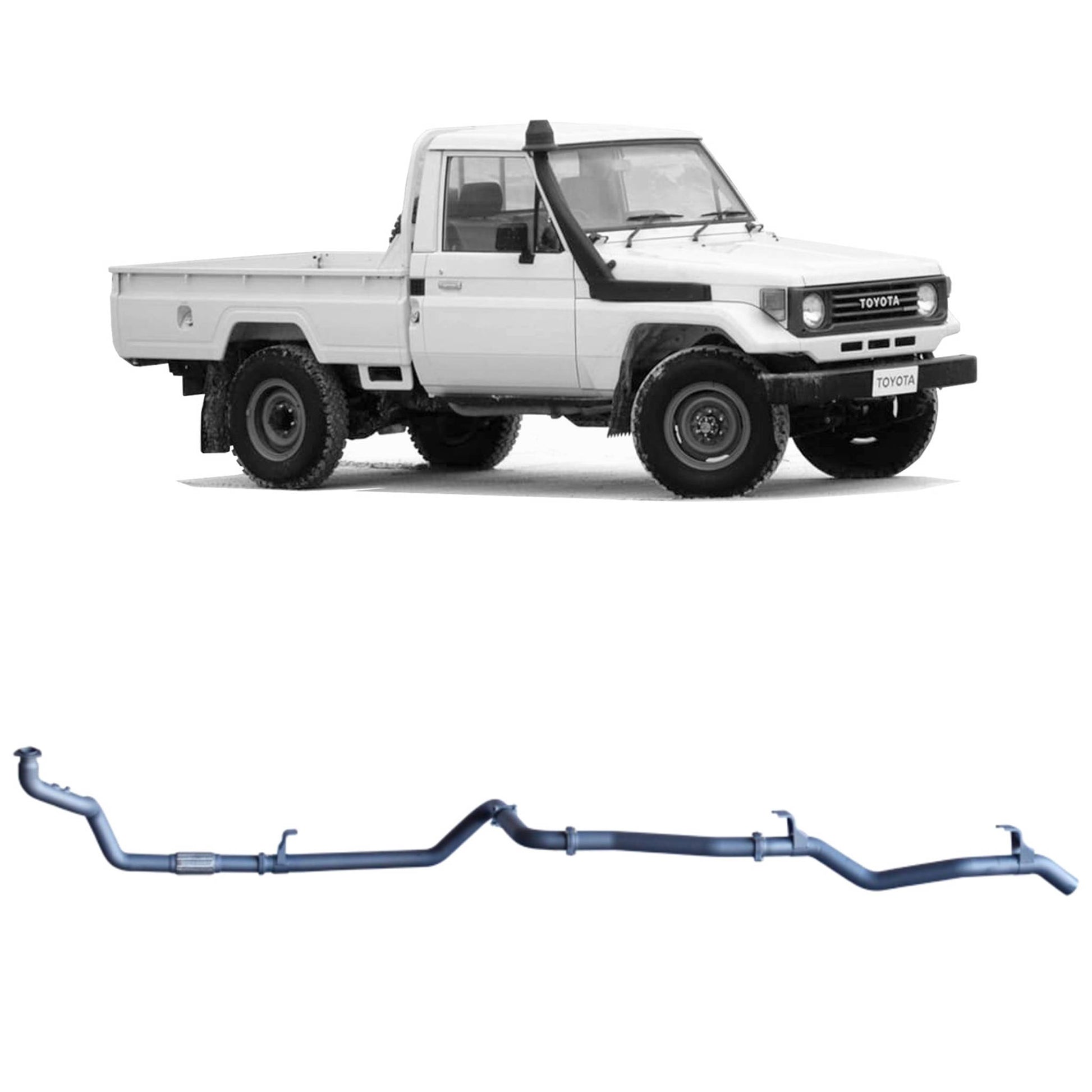 Extreme Duty 3" Exhaust for the Toyota LandCruiser 75/78 Series (view 11)