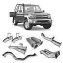 Extreme Duty Twin 4" DPF Back Exhaust for the Toyota LandCruiser 79 Series (view 2)