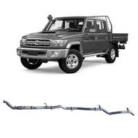 Extreme Duty 3" Turbo Back Exhaust for the Toyota LandCruiser 79 Series Dual Cab w/ Auxiliary Fuel Tank (01/2012 - 1 (view 4)