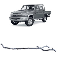 Extreme Duty 3" Twin Turbo Back Exhaust for the Toyota LandCruiser 79 Series Dual Cab (10/2012 - 10/2016) (view 3)