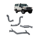 Extreme Duty 3" DPF Back Exhaust for the Toyota LandCruiser 78 Series Troop Carrier (11/2016 - On) (view 2)